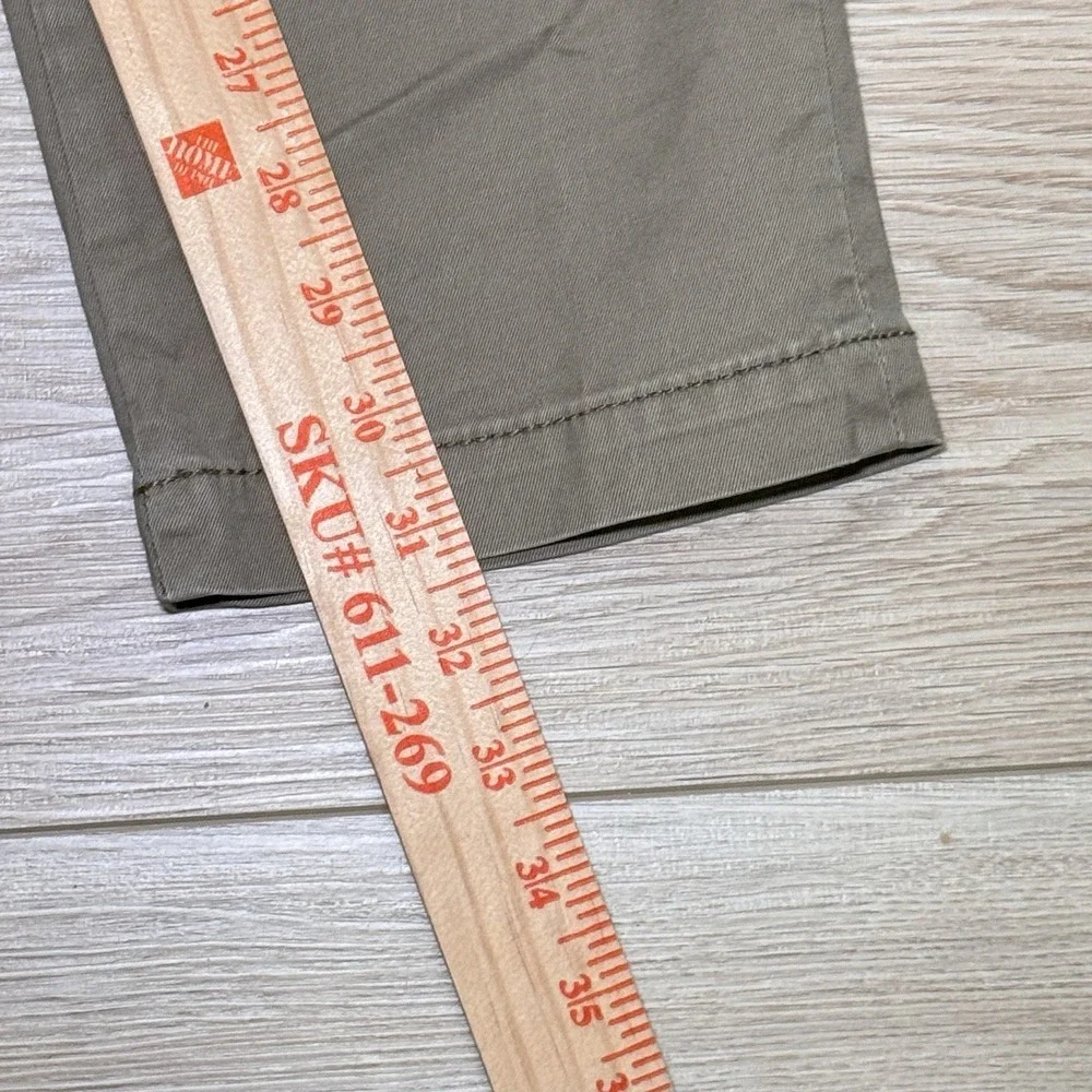 Banana Republic‎ Men's 32x32(31.5) Lived-In Chino Pants Khaki Flat Front